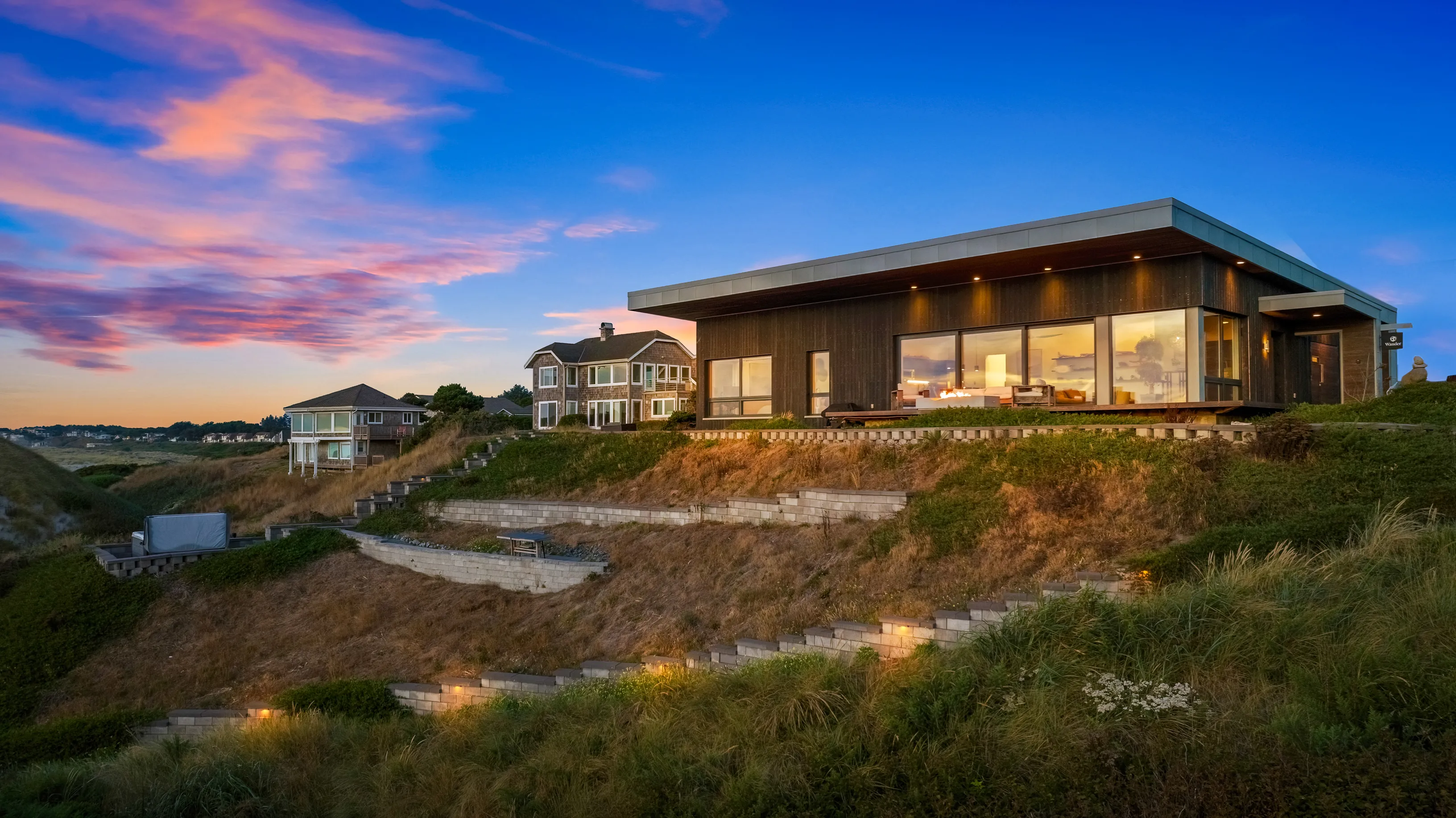 River Retreat Sunset Deer