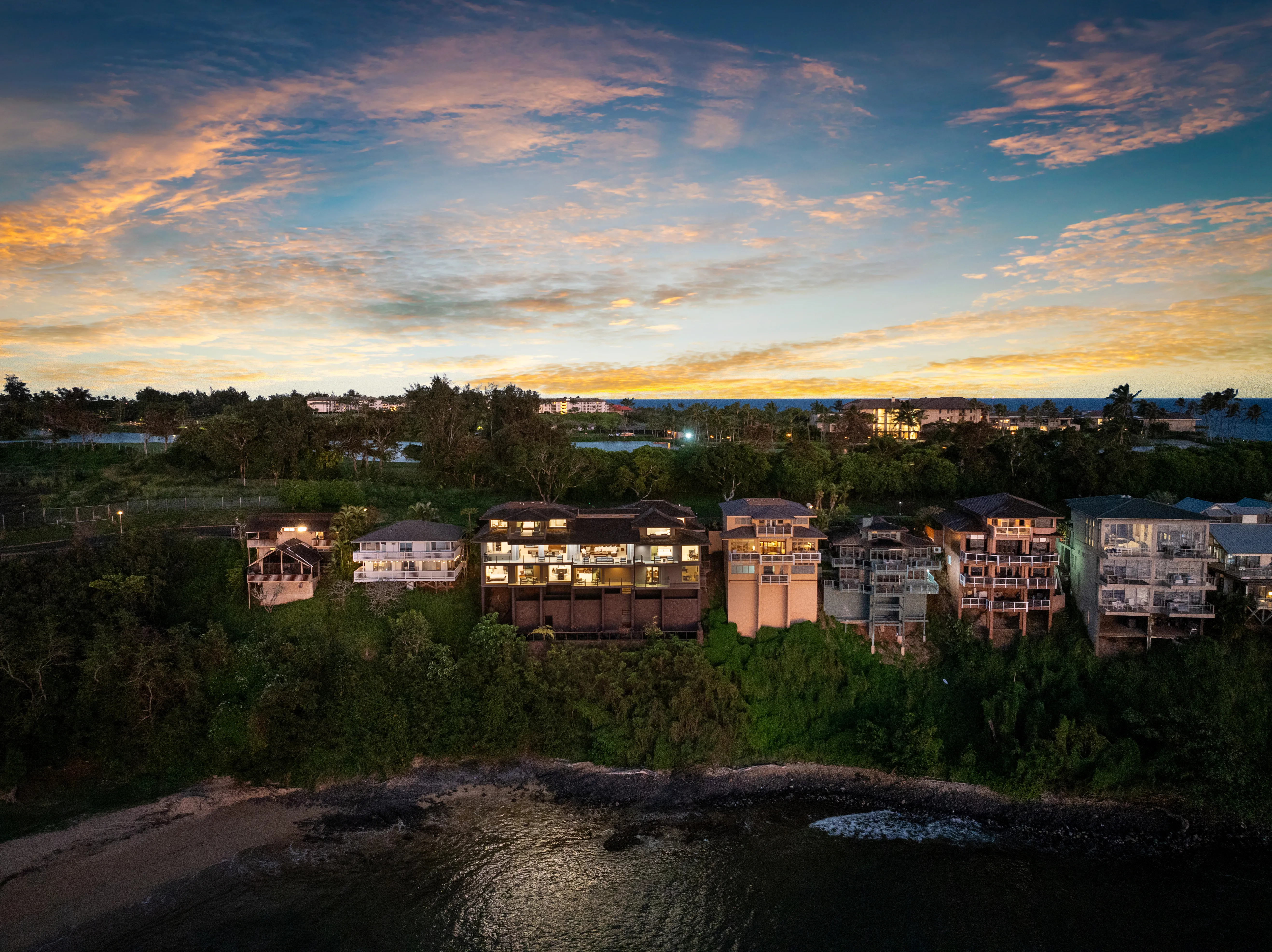 Lantern Garden Harbor Sunrise