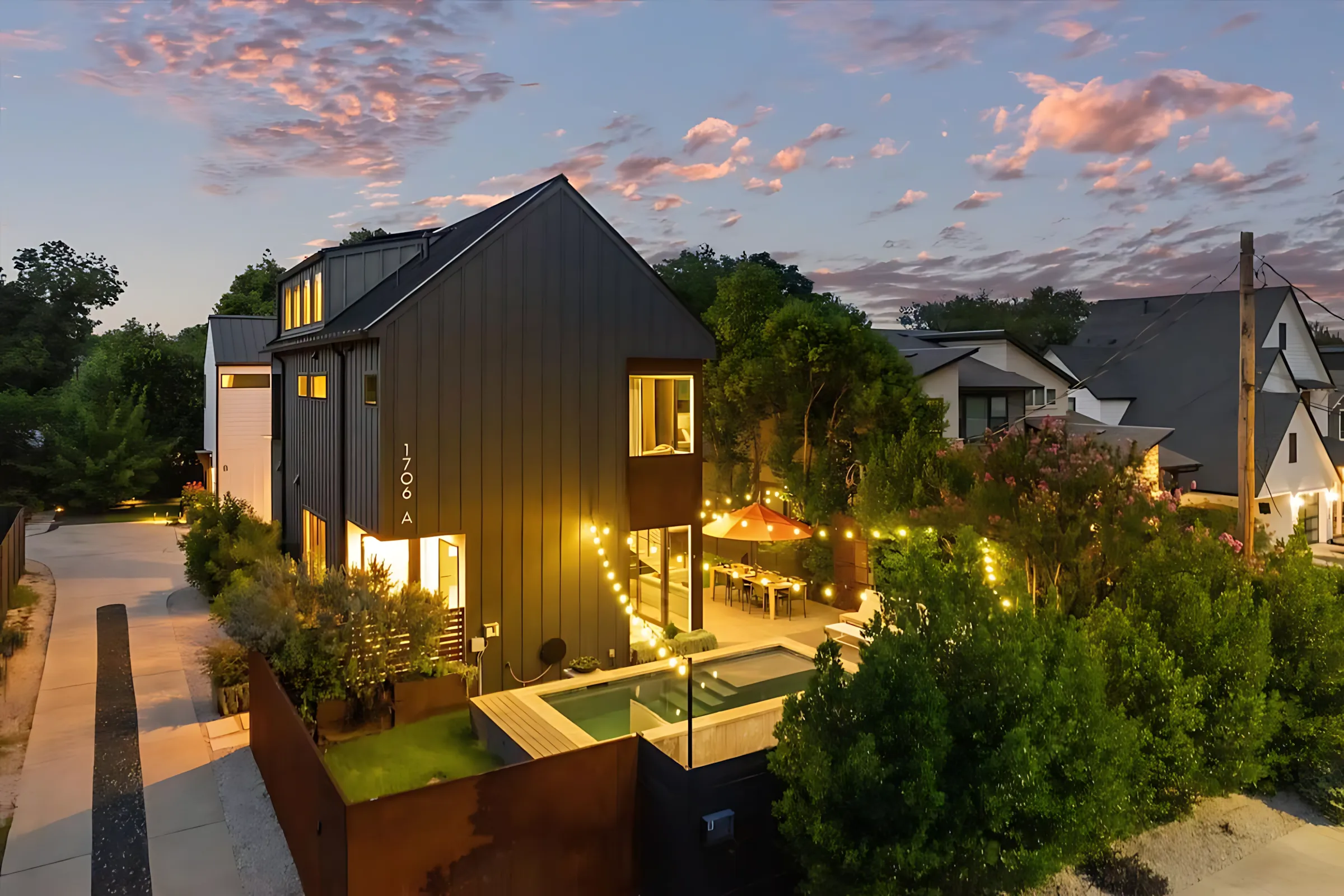 Deck Palm Nest Sunset