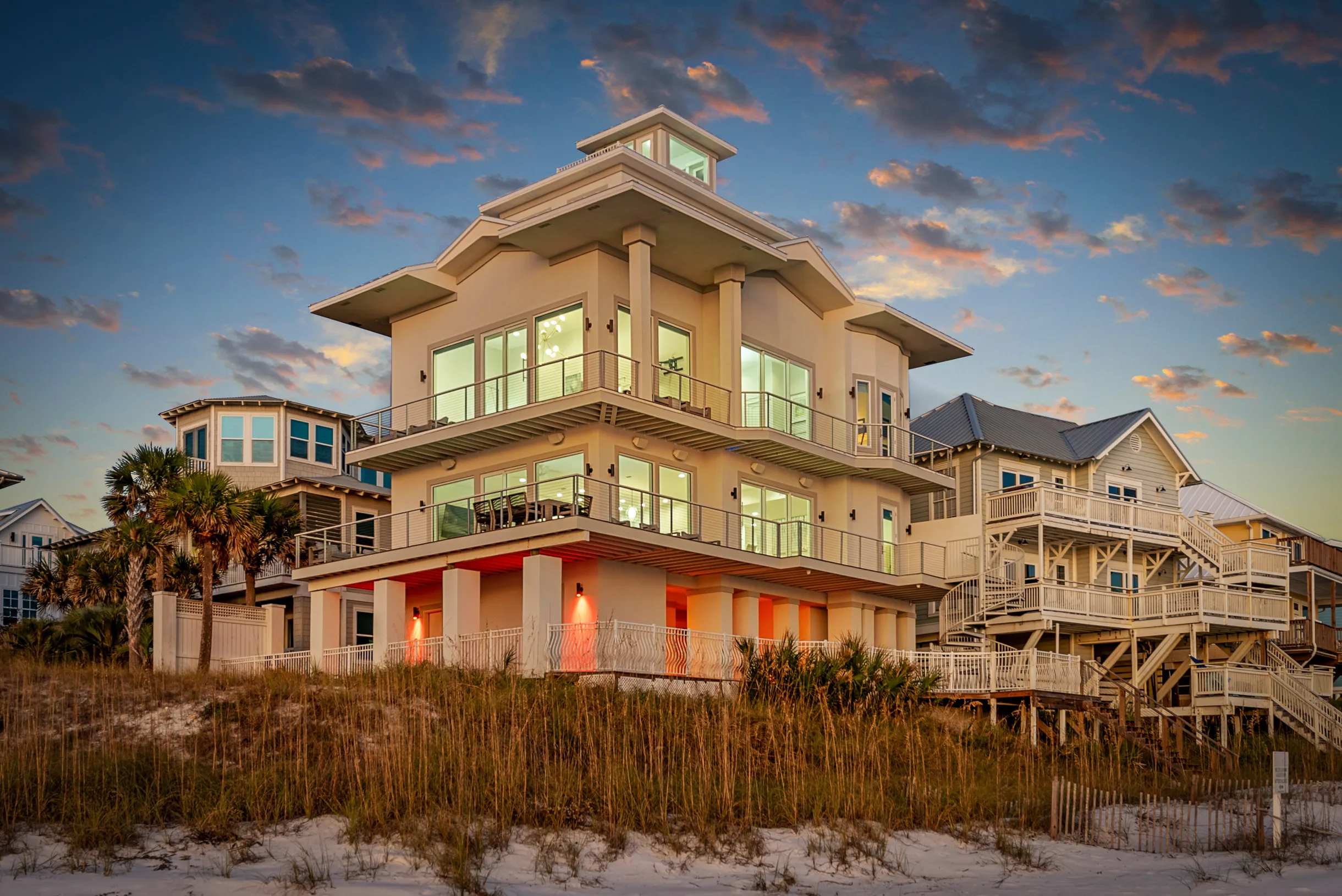 Huge Beachfront Home with Pool, Hot Tub, Elevator